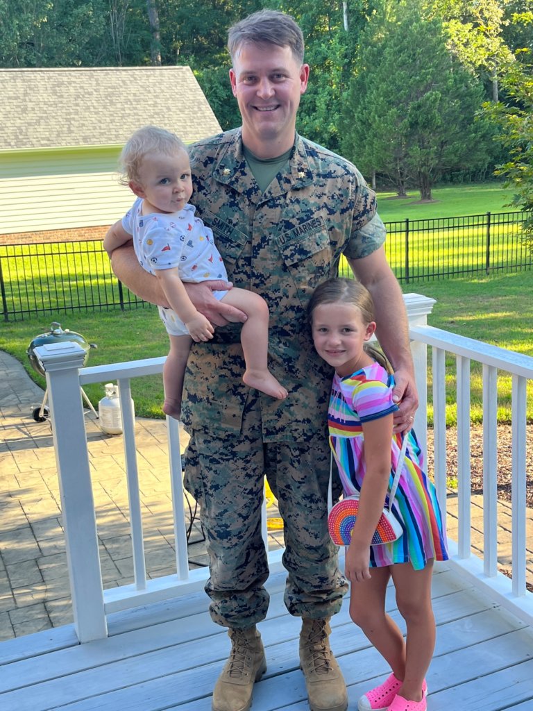 guy smith with his children