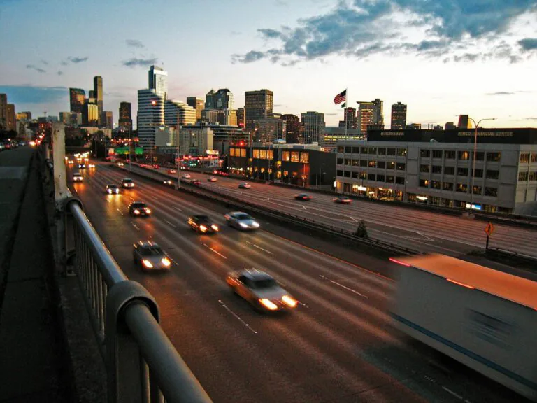 north carolina highway during sunset